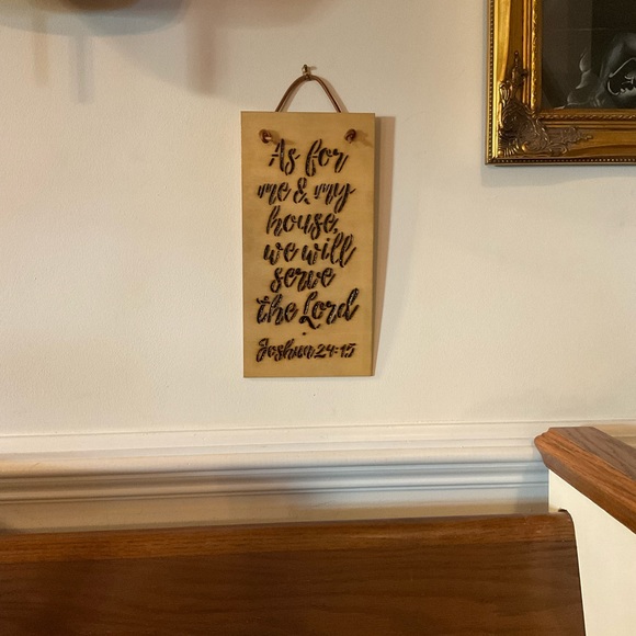 🕊🇺🇸Joshua 24:15 Scripture Verse Hand Burned Ready To Hang Wood Sign! - Picture 6 of 8